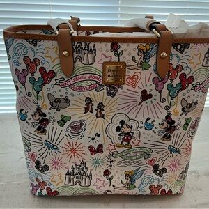 Disneyland Rare sketch, tote, Dooney and Bourke no longer sold